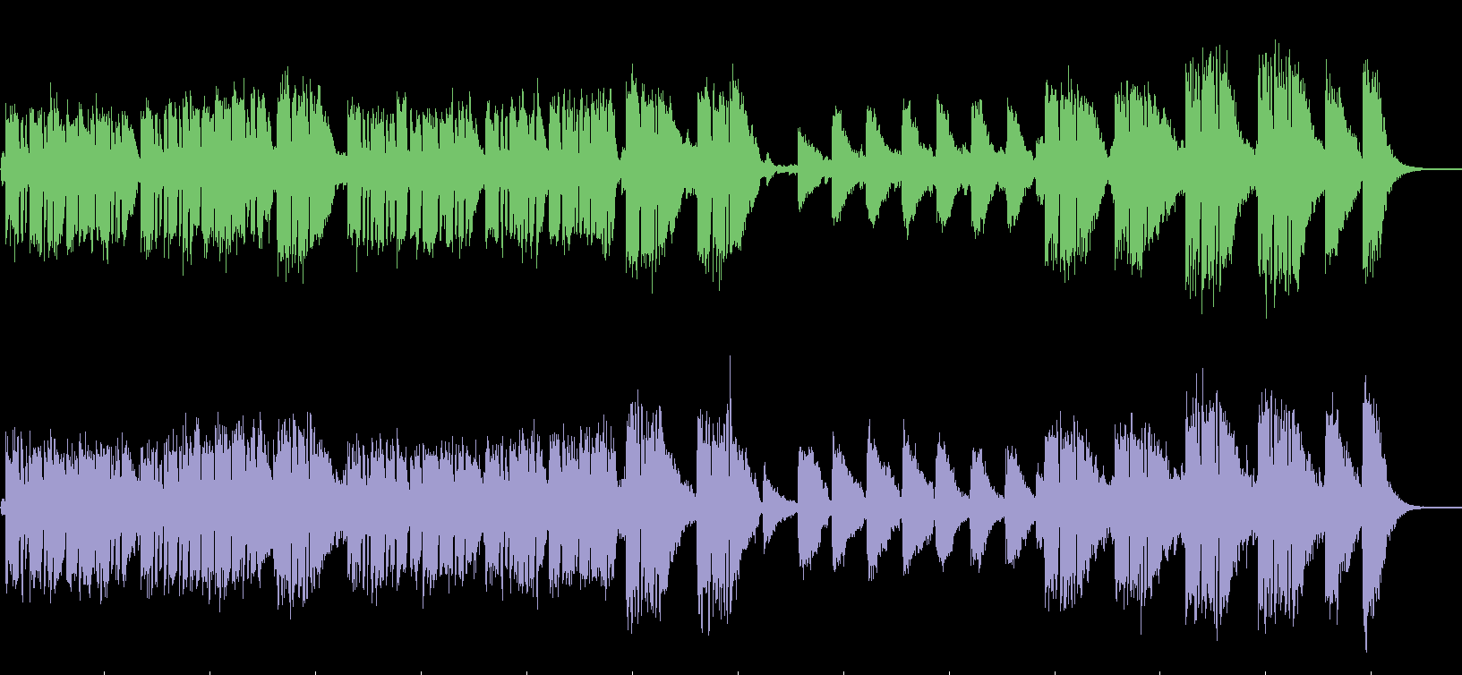 screenshot of the audio editor mhwaveedit showing a waveform of a song